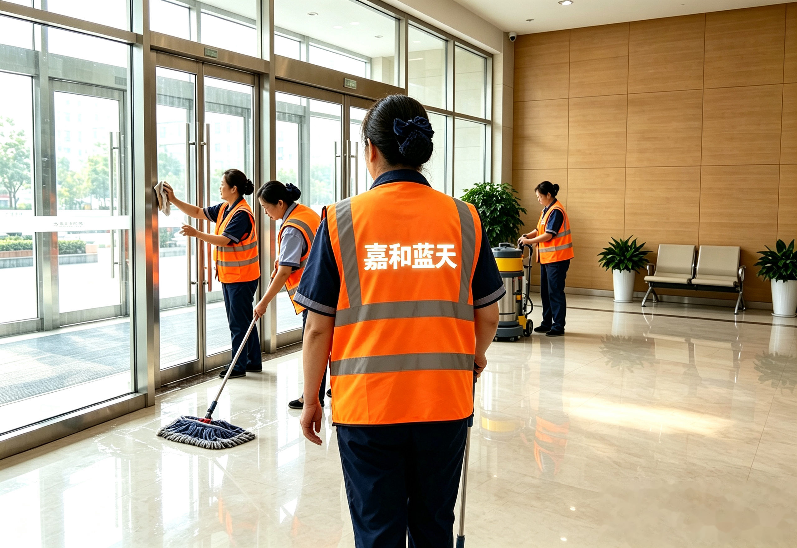 嘉和蓝天日常保洁服务介绍